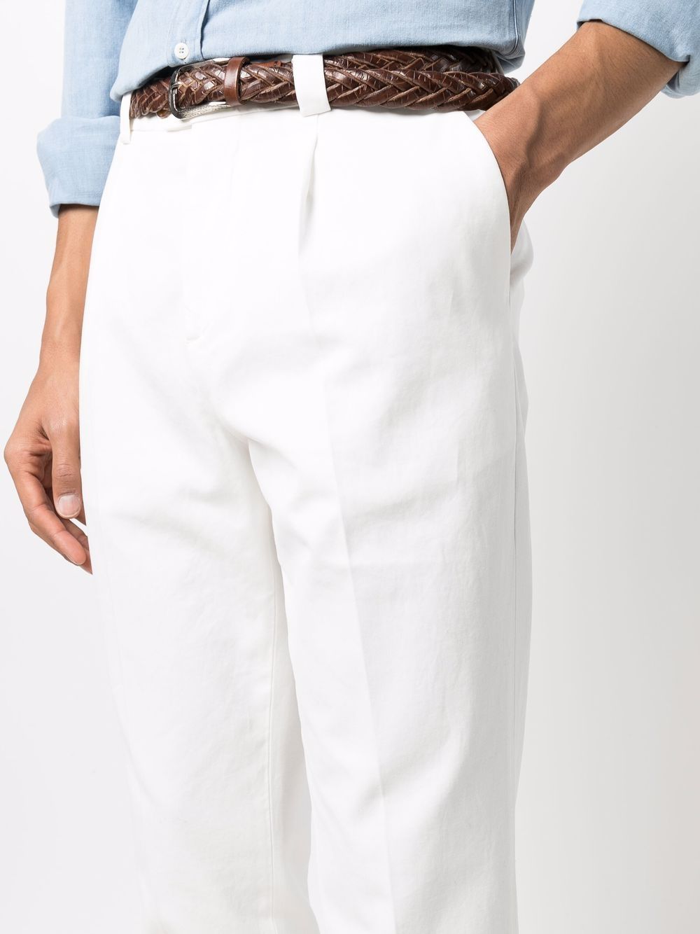 Brunello Cucinelli Trousers White - VivaceVenus