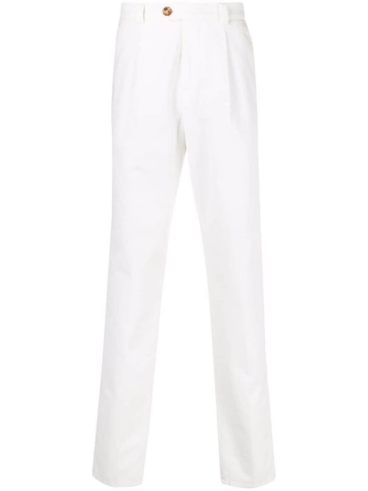 Brunello Cucinelli Trousers White - VivaceVenus