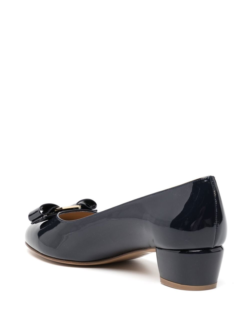 Ferragamo With Heel Blue - VivaceVenus