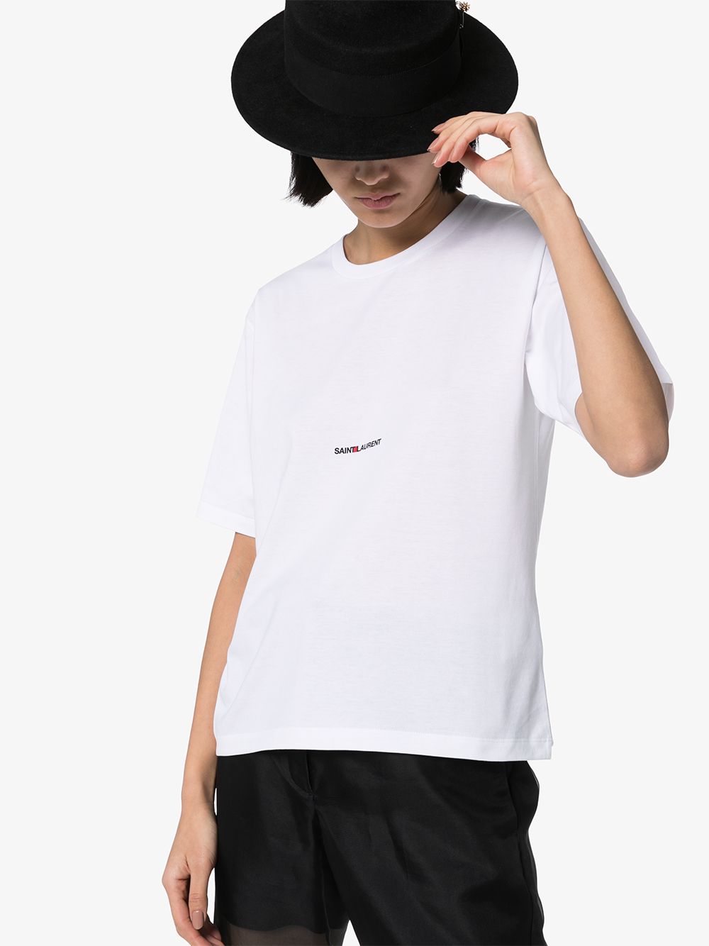 Saint Laurent  T-shirts and Polos White - VivaceVenus