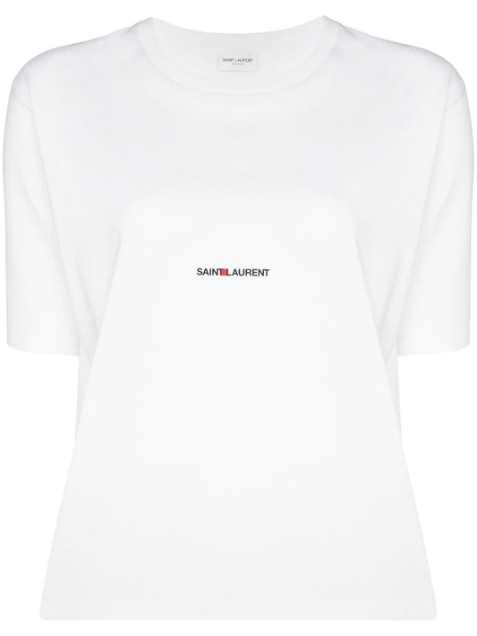 Saint Laurent  T-shirts and Polos White - VivaceVenus