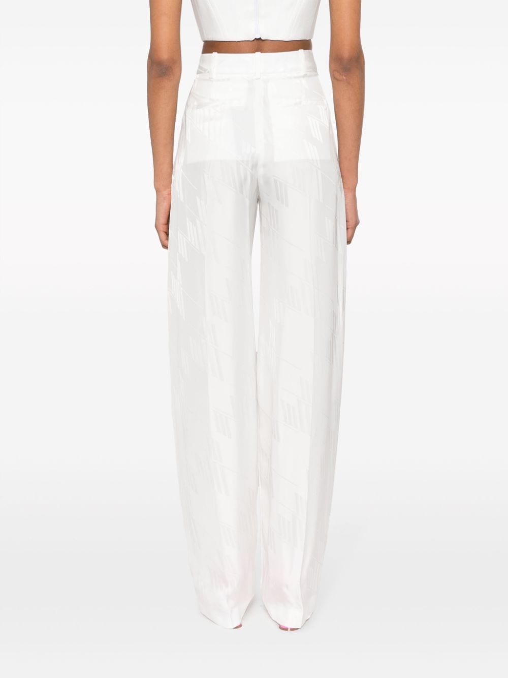 The Attico Trousers White - VivaceVenus