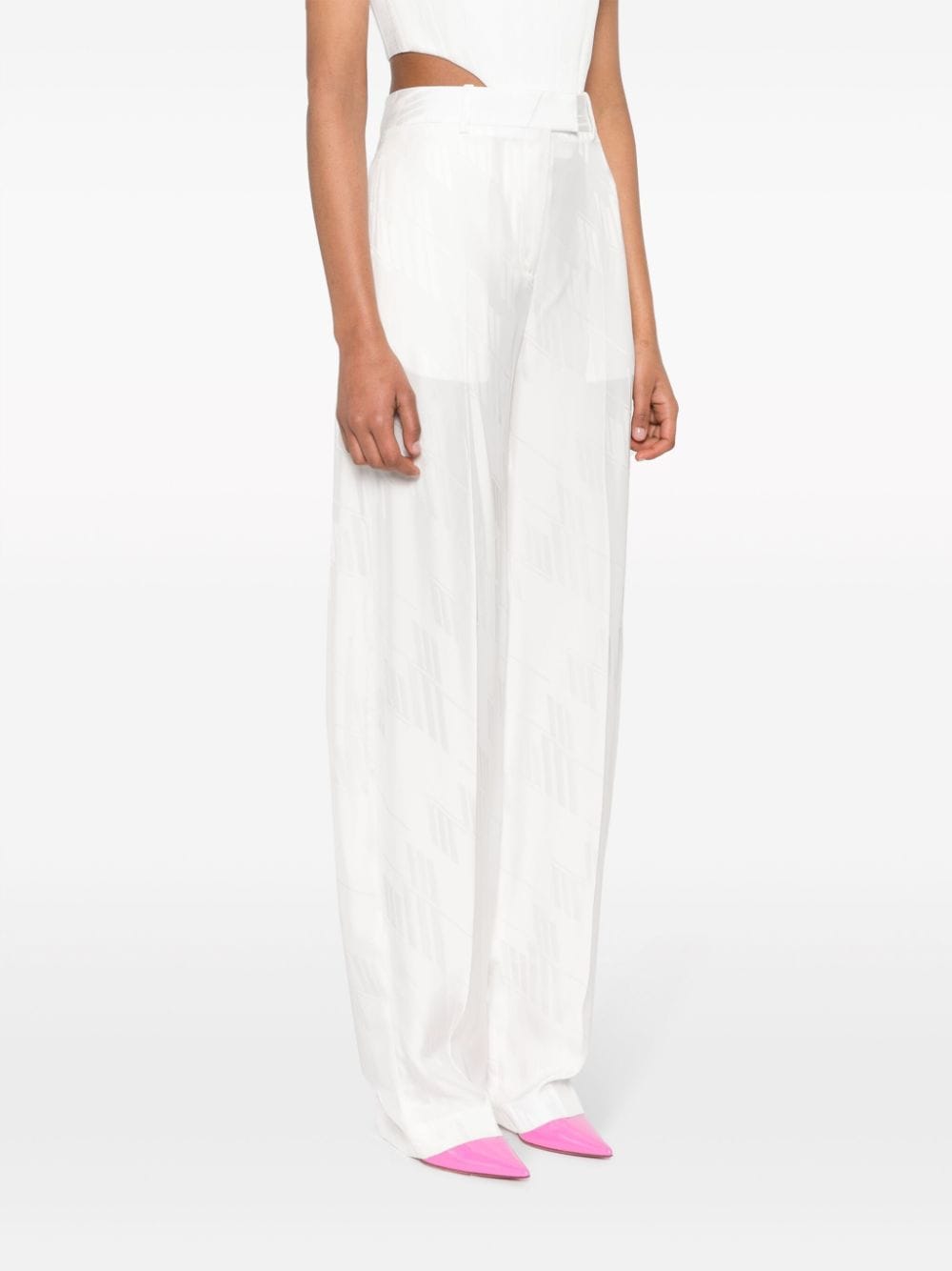 The Attico Trousers White - VivaceVenus