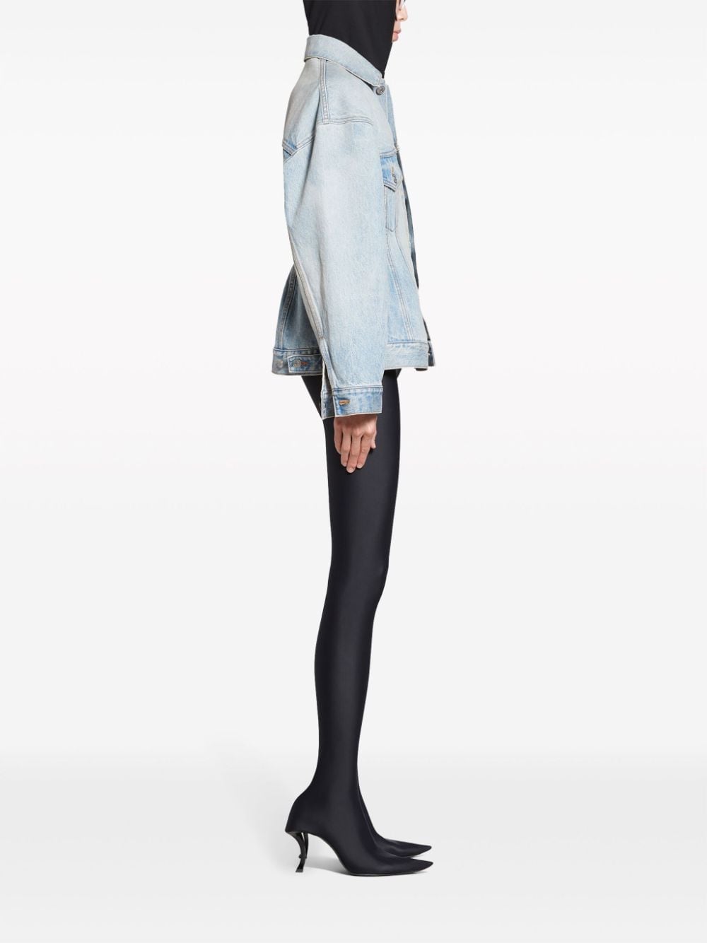 Balenciaga Coats Clear Blue - VivaceVenus