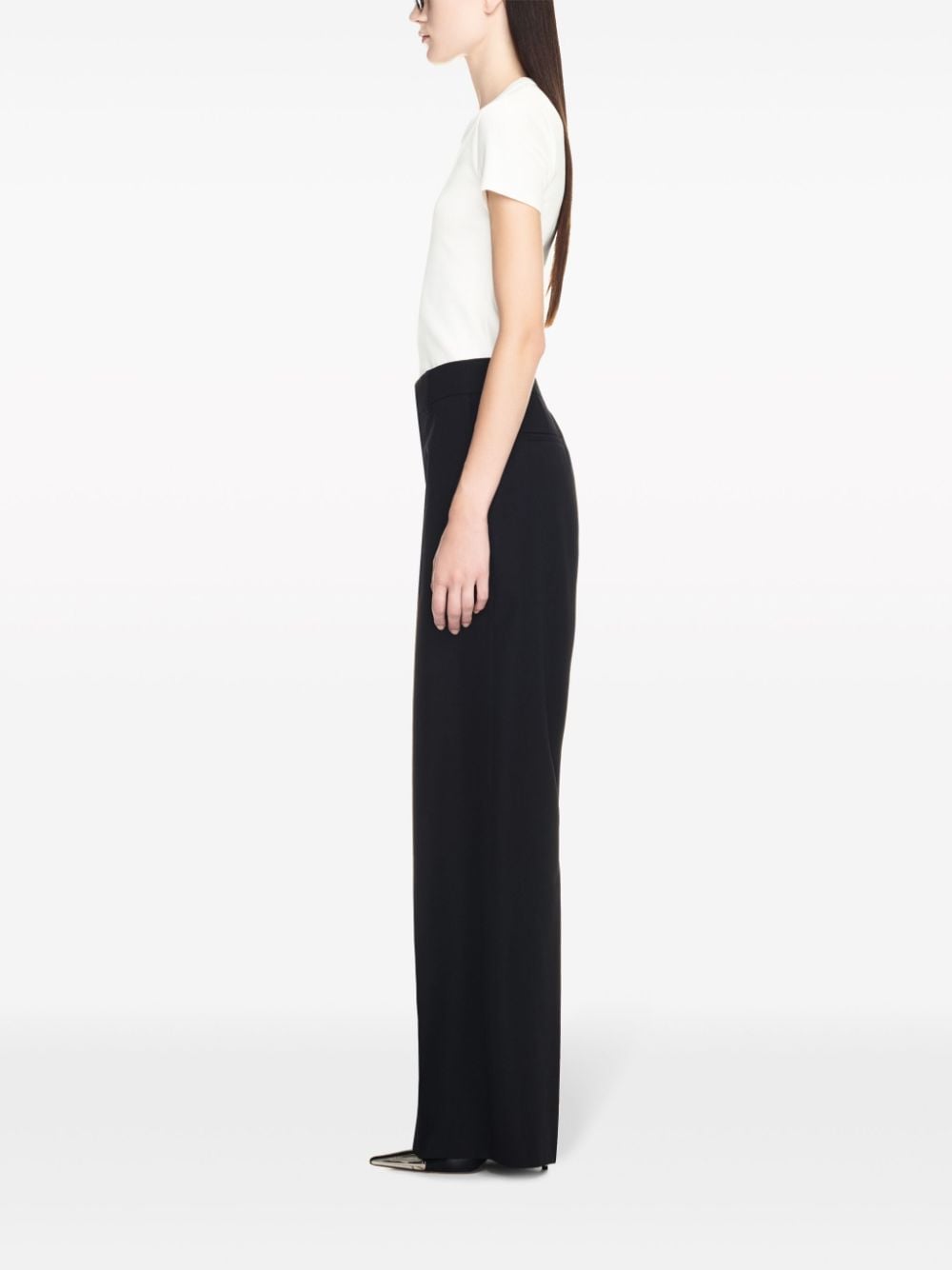 Off White Trousers Black - VivaceVenus