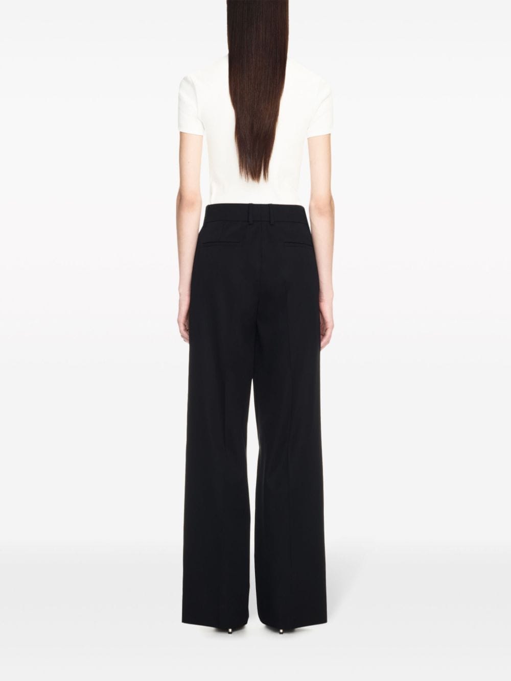 Off White Trousers Black - VivaceVenus