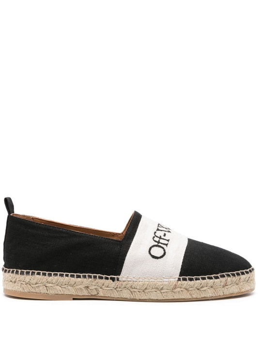 Off White Flat shoes Black - VivaceVenus