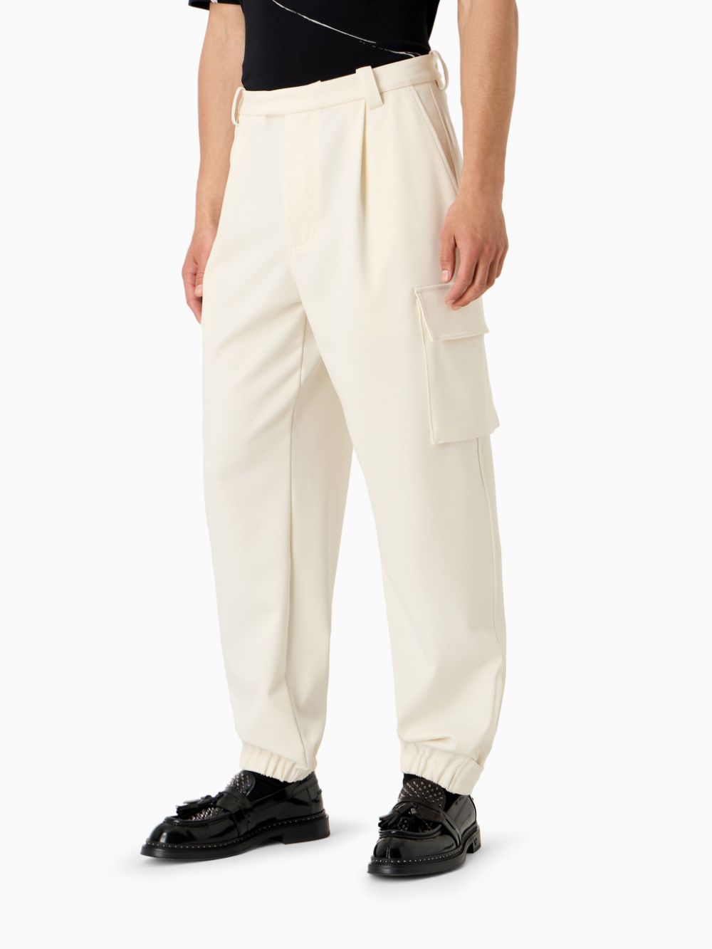 Emporio Armani E.ARMANI EXCLUSIVE PRE Trousers White - VivaceVenus