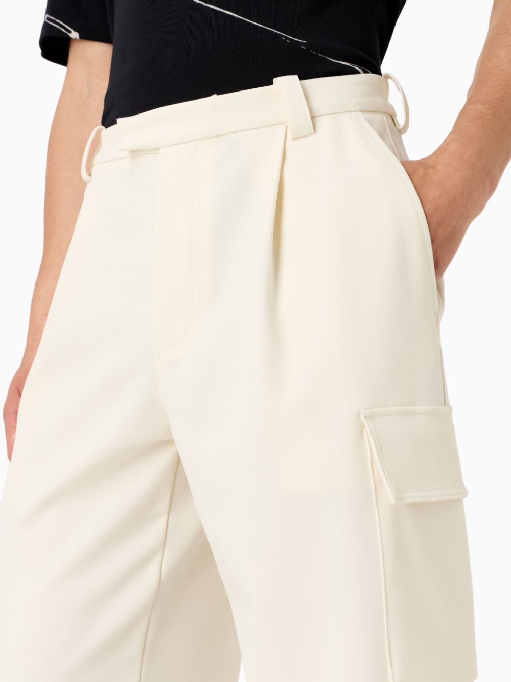 Emporio Armani E.ARMANI EXCLUSIVE PRE Trousers White - VivaceVenus