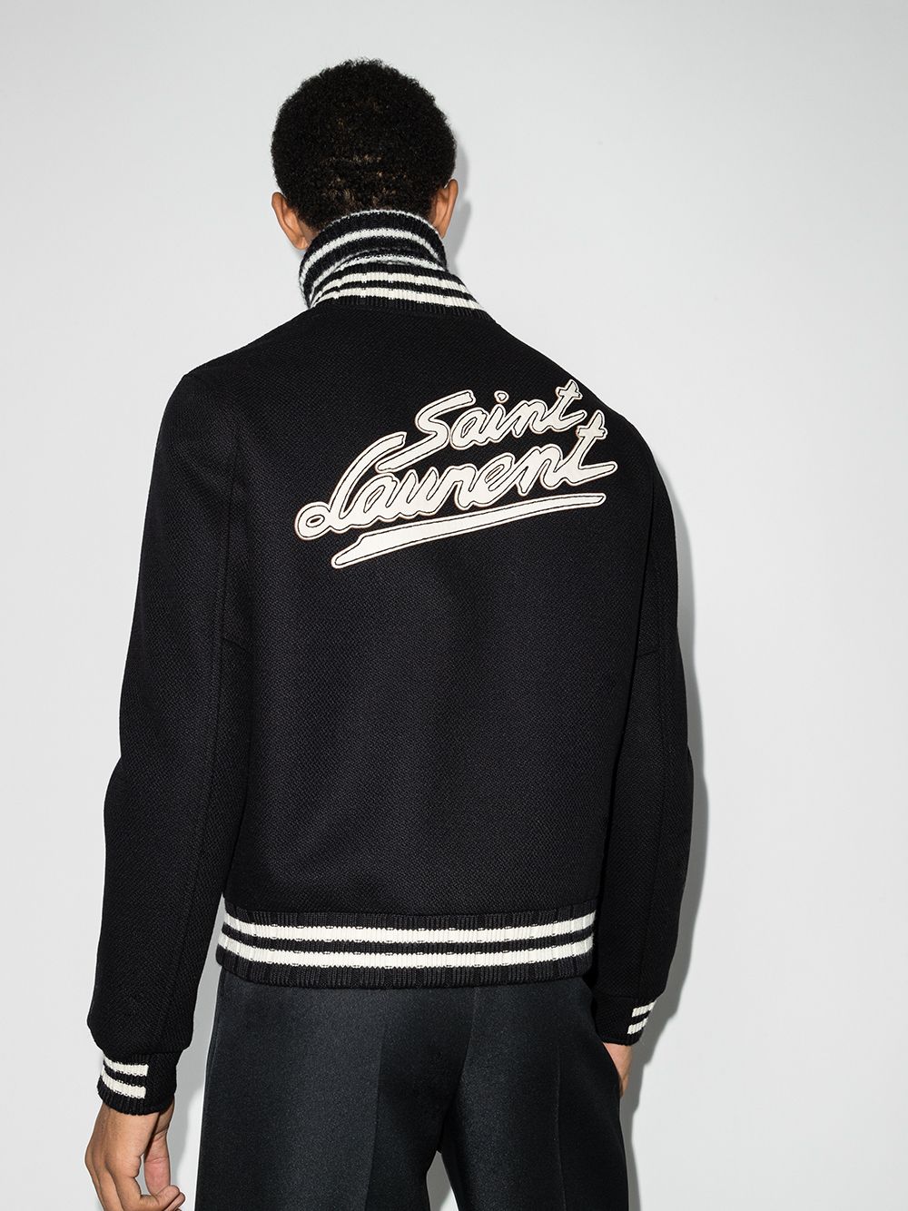 Saint Laurent  Coats Black - VivaceVenus