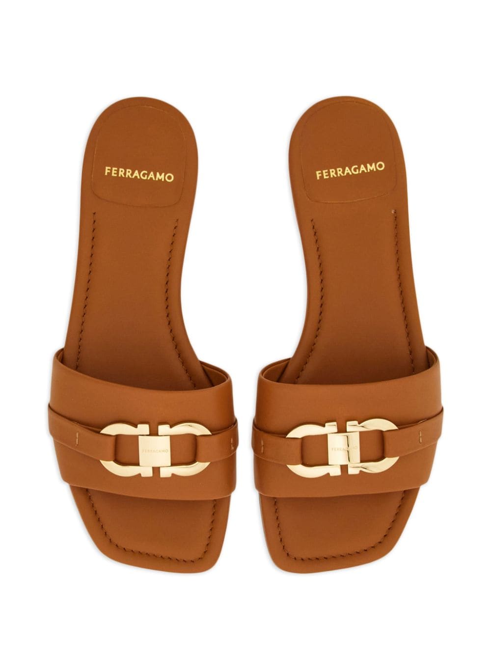 Ferragamo Sandals Leather Brown - VivaceVenus