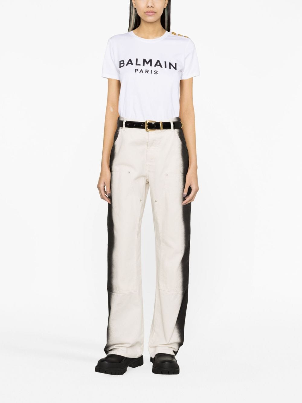 Balmain T-shirts and Polos White - VivaceVenus