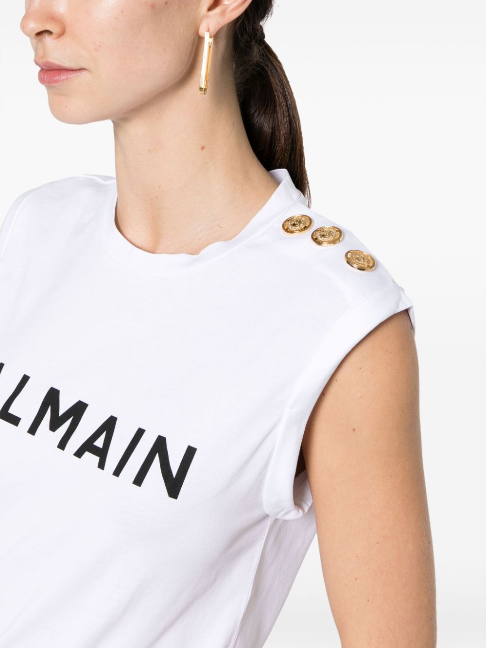 Balmain Top White - VivaceVenus