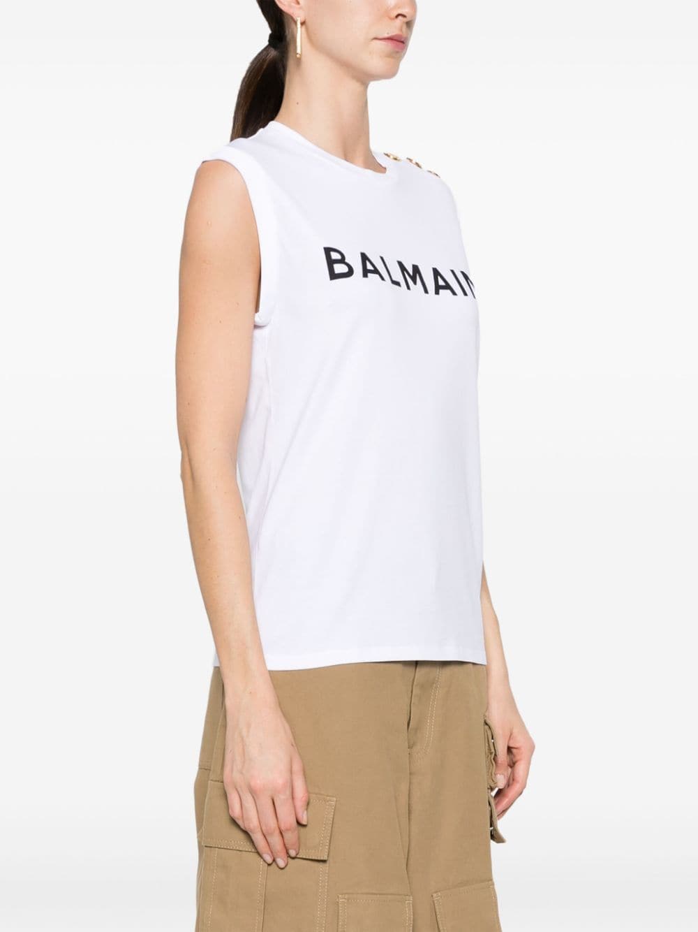 Balmain Top White - VivaceVenus