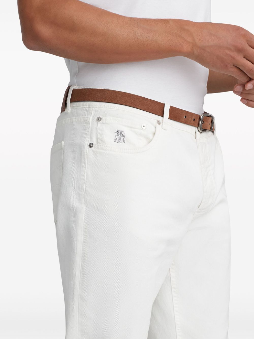 Brunello Cucinelli Jeans White - VivaceVenus