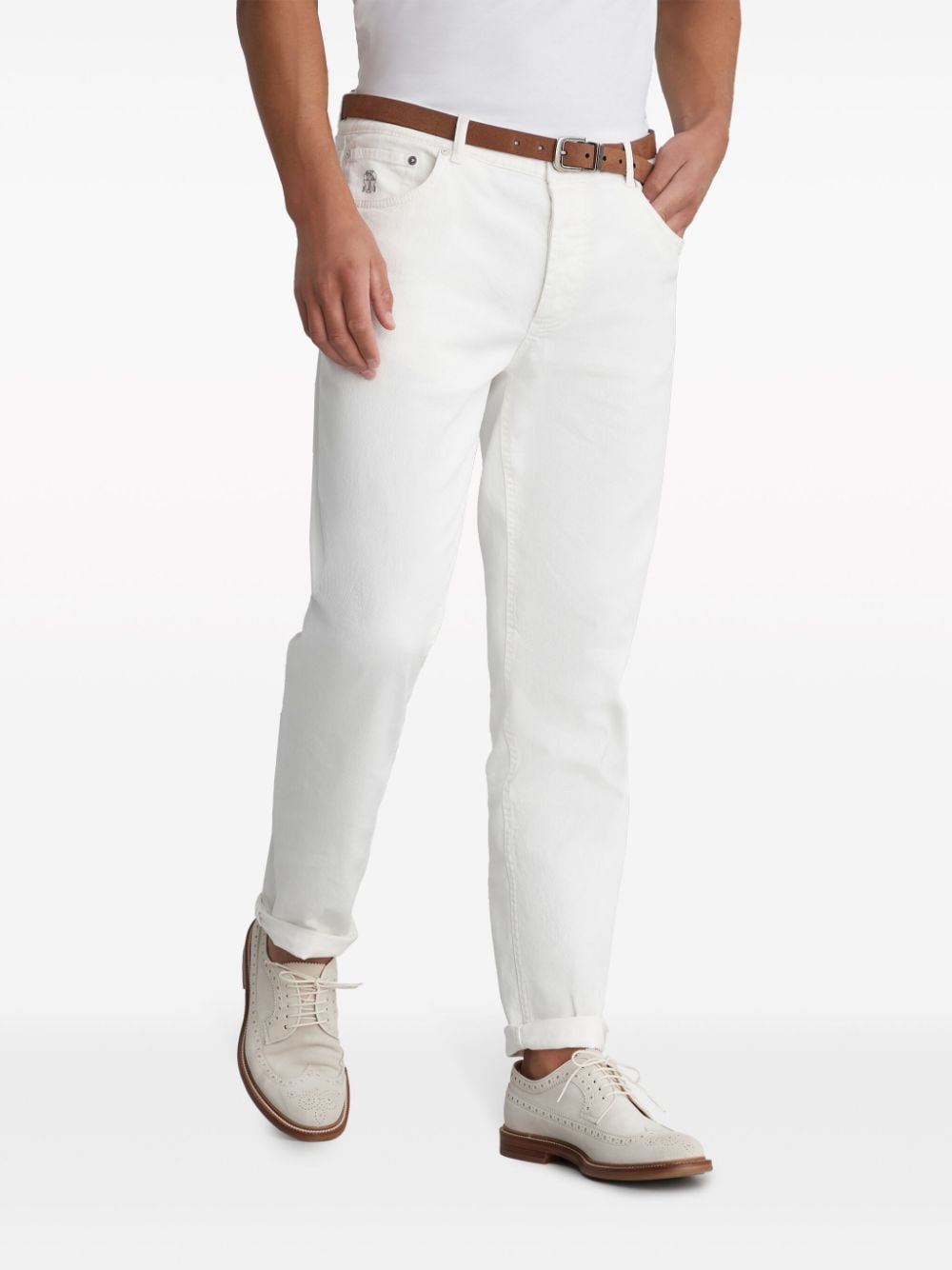 Brunello Cucinelli Jeans White - VivaceVenus