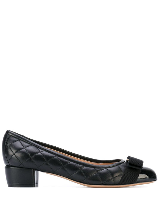 Ferragamo With Heel Black - VivaceVenus