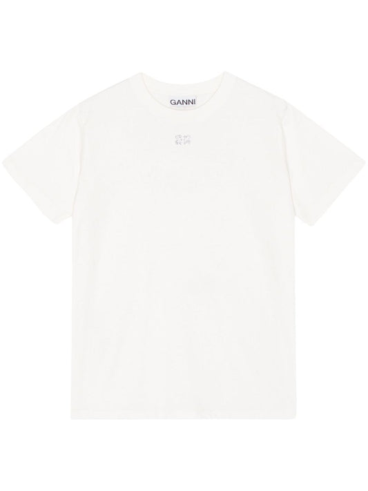 GANNI T-shirts and Polos White