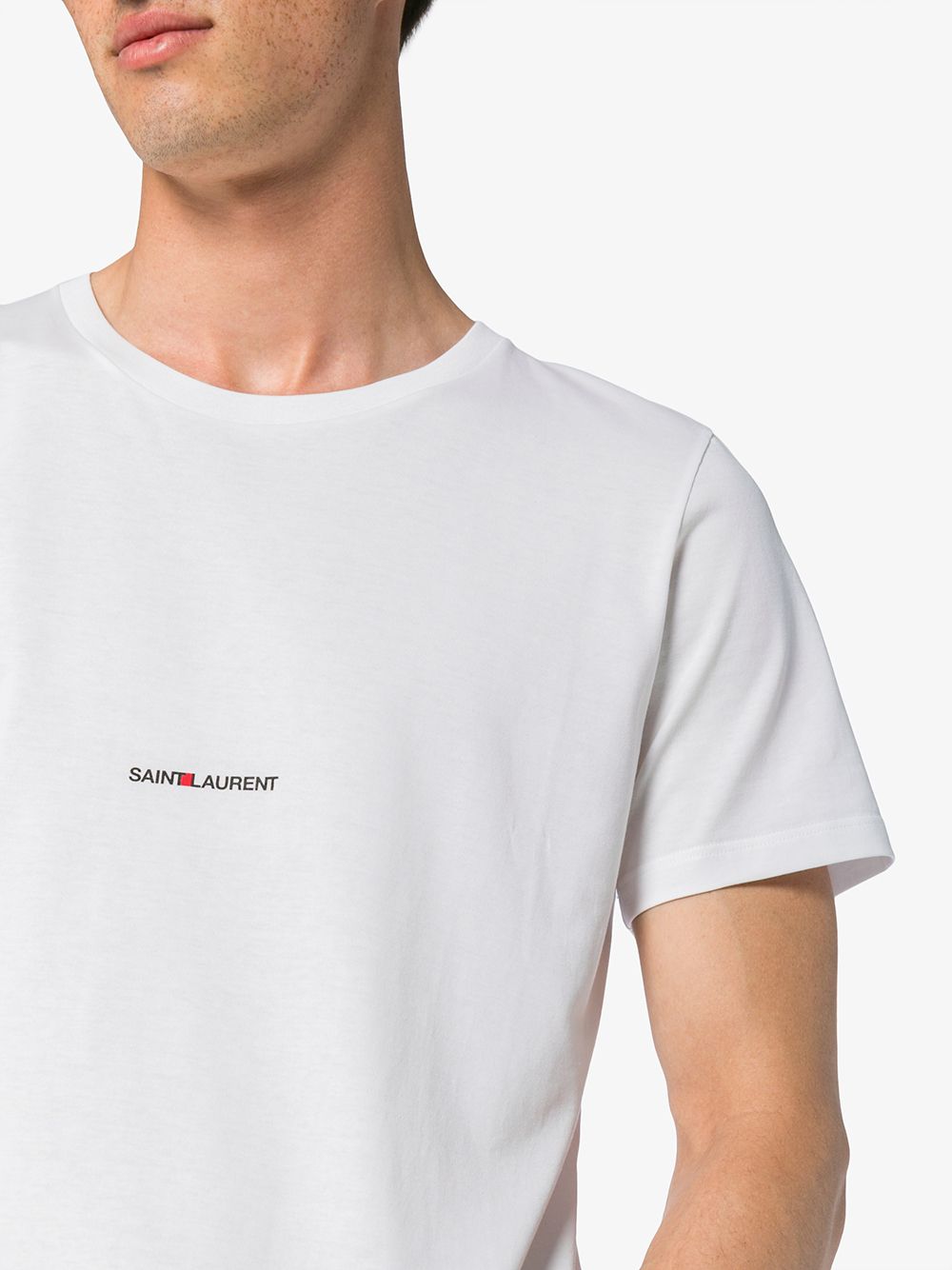 Saint Laurent  T-shirts and Polos White - VivaceVenus