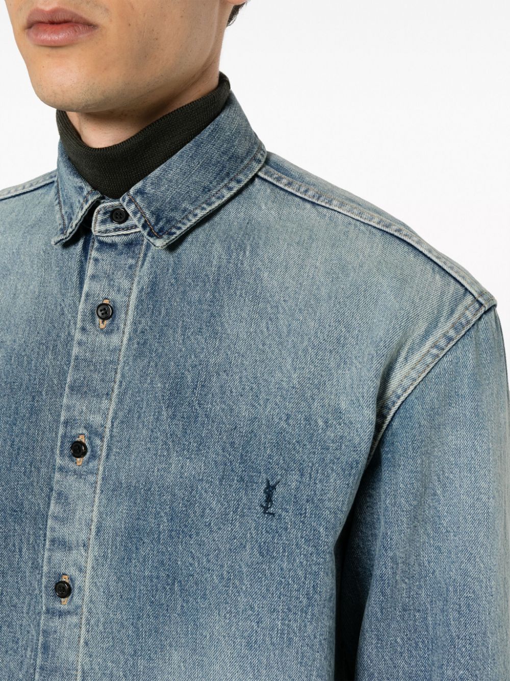 Saint Laurent  Shirts Clear Blue - VivaceVenus