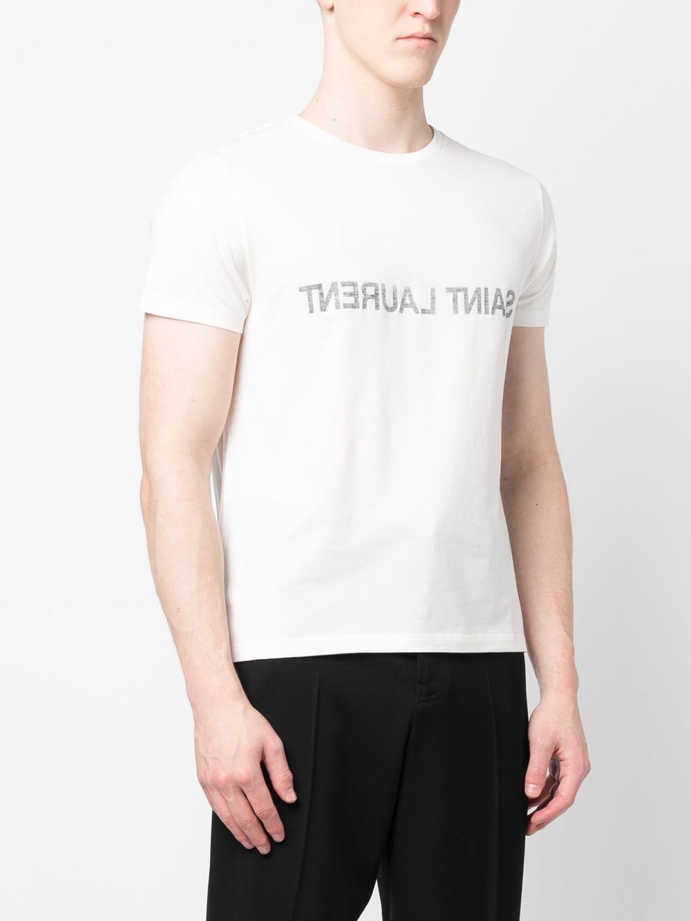 Saint Laurent  T-shirts and Polos White - VivaceVenus