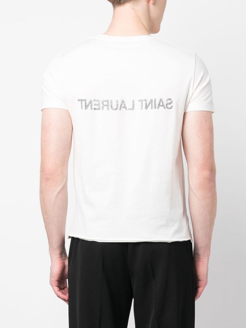 Saint Laurent  T-shirts and Polos White - VivaceVenus