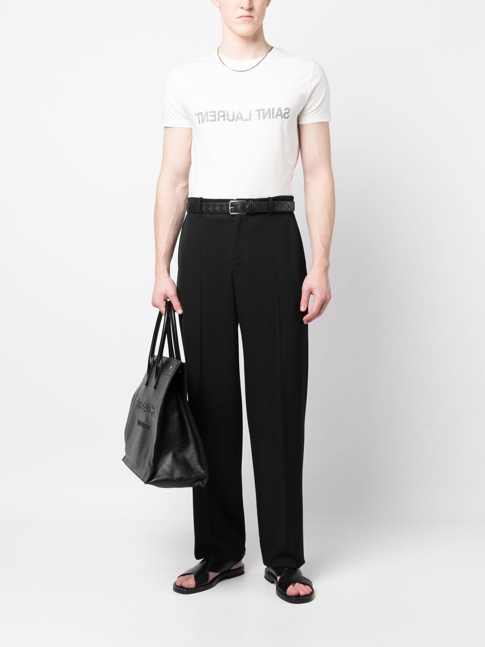 Saint Laurent  T-shirts and Polos White - VivaceVenus