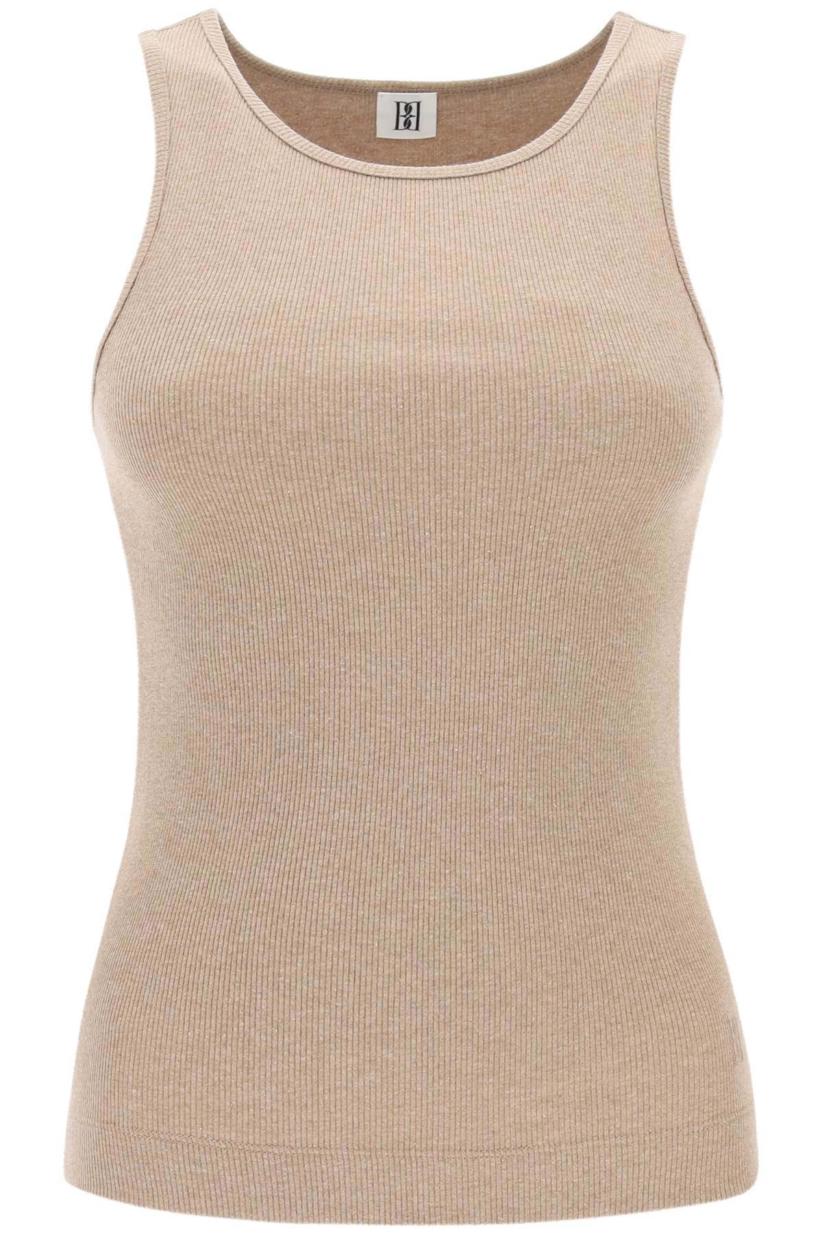 By Malene Birger Amani Ribbed Tank Top   Brown