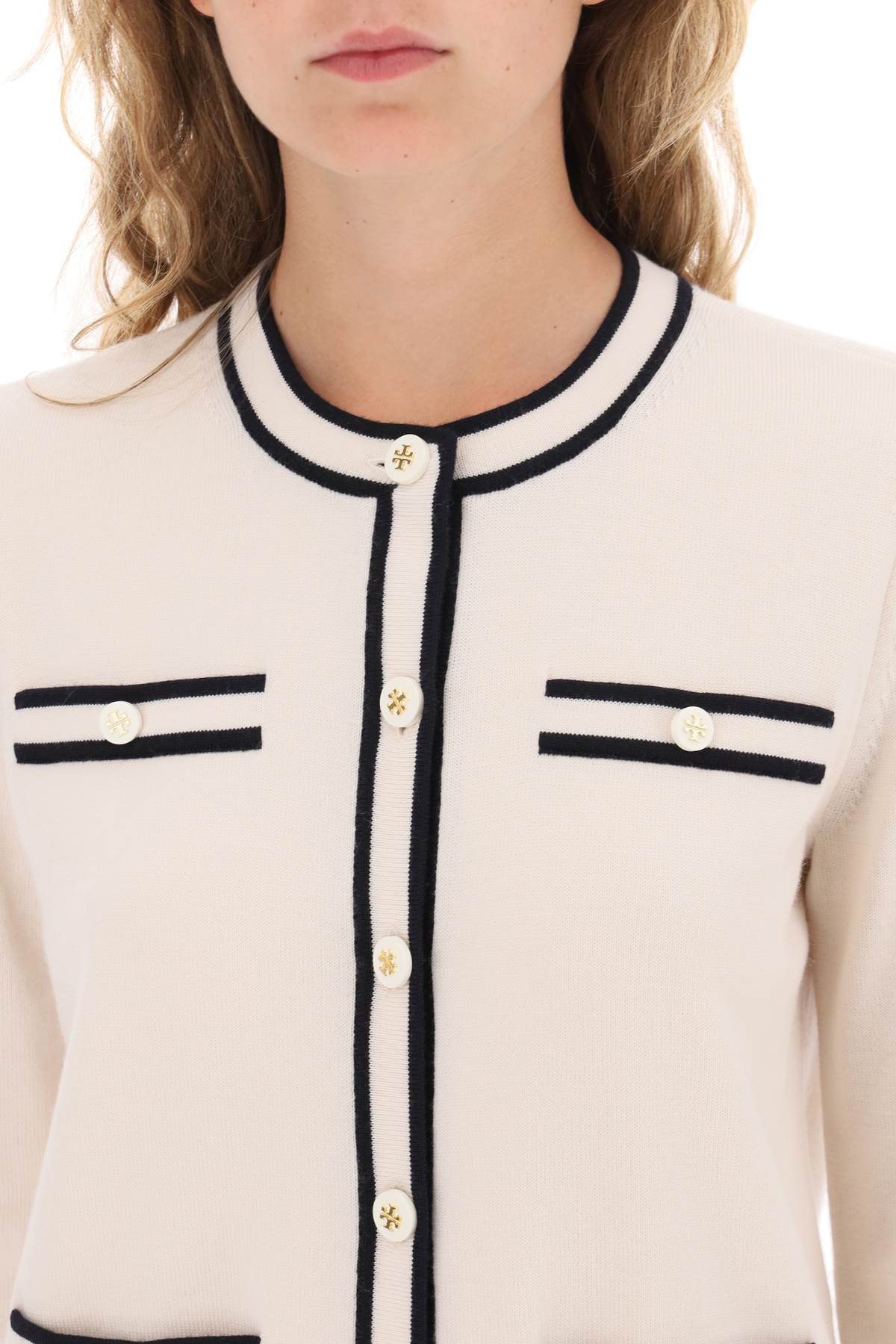 Tory Burch kendra merino wool cardigan - VivaceVenus