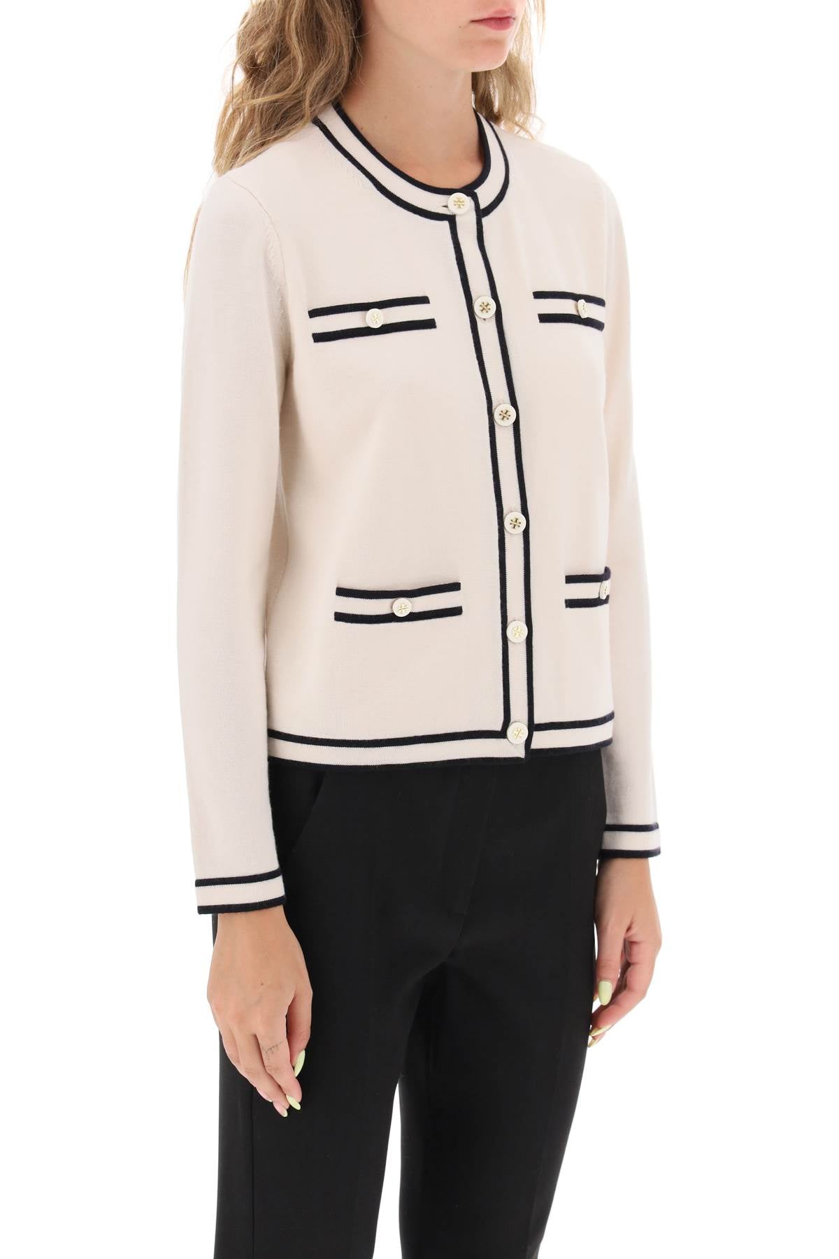 Tory Burch kendra merino wool cardigan - VivaceVenus