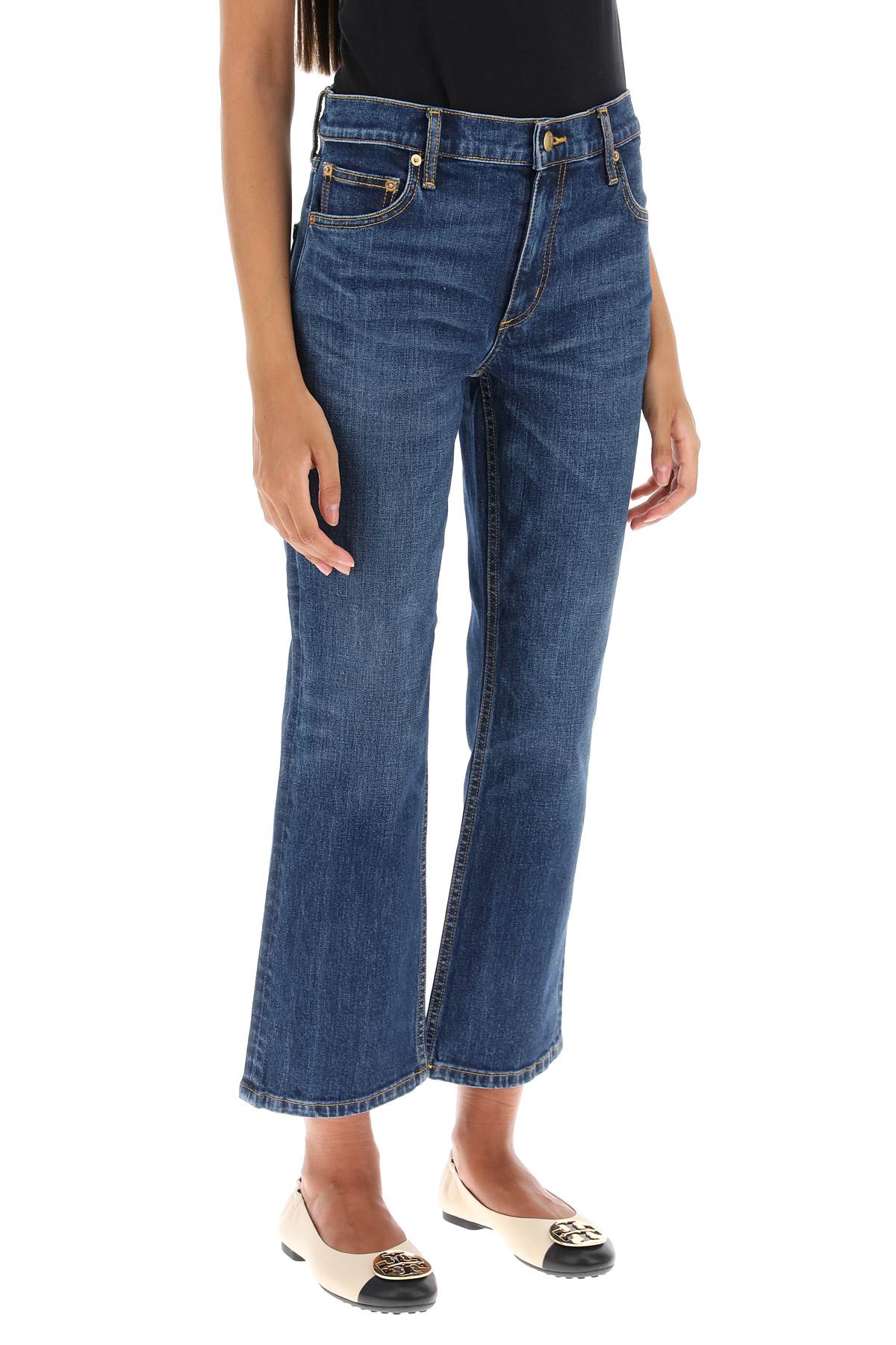 Tory Burch cropped flared jeans - VivaceVenus