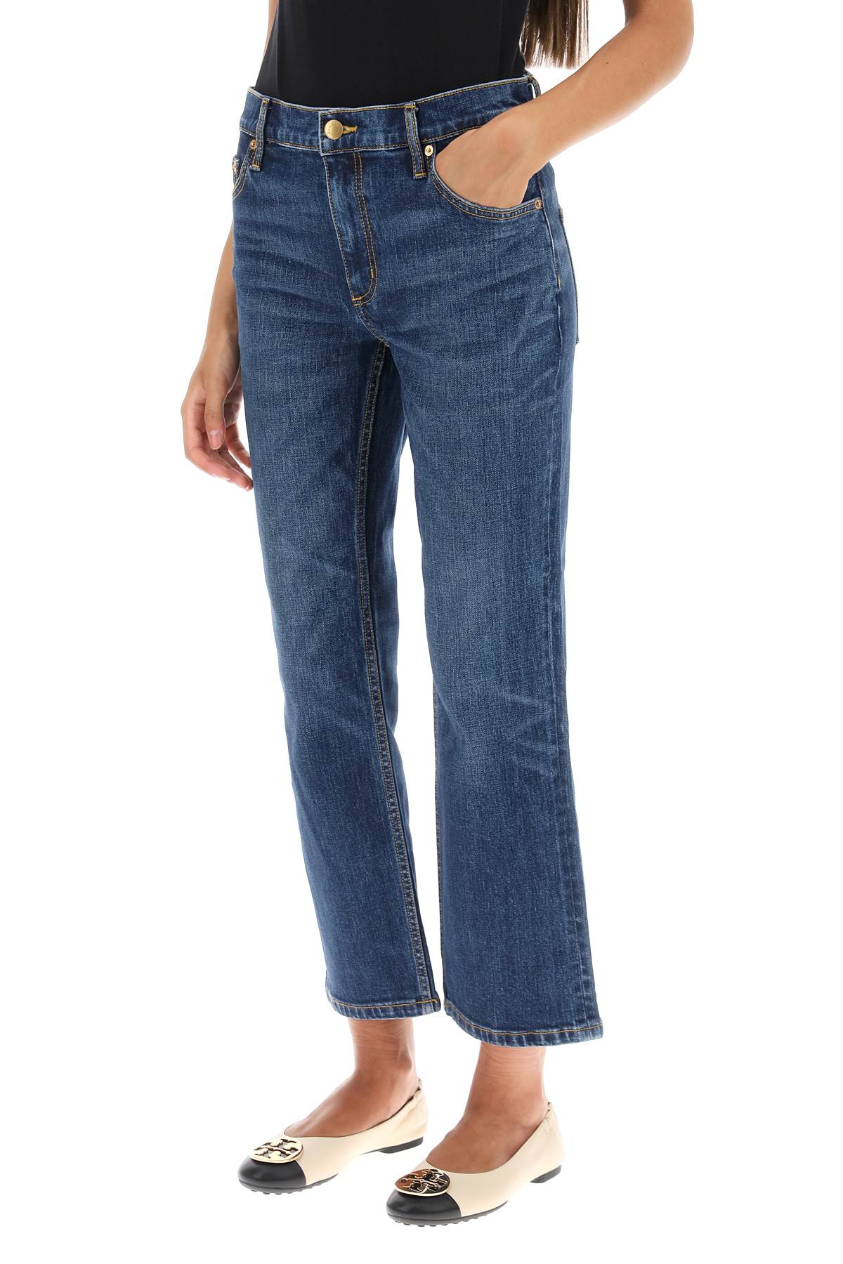 Tory Burch cropped flared jeans - VivaceVenus