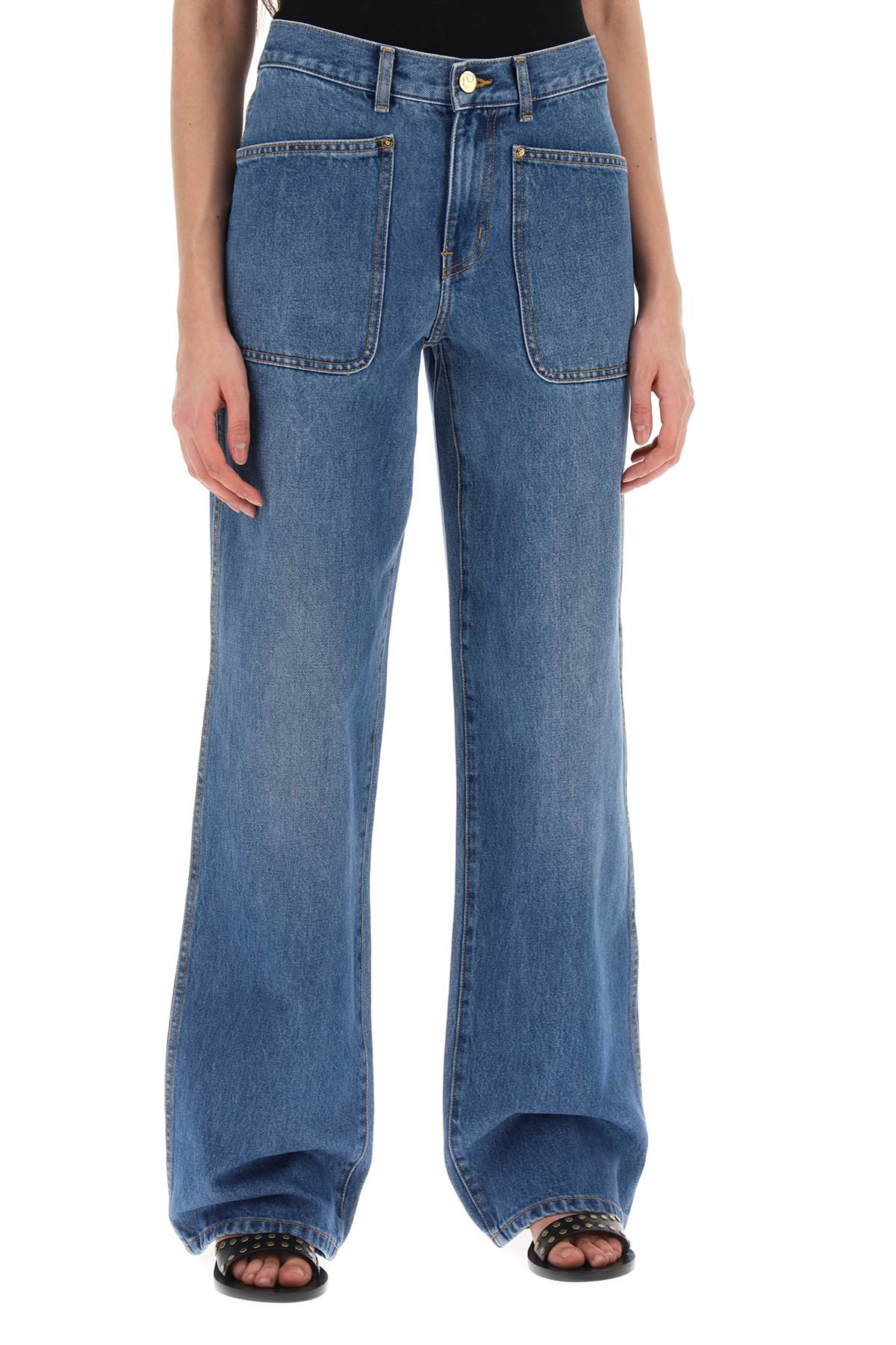 Tory Burch high-waisted cargo style jeans in - VivaceVenus