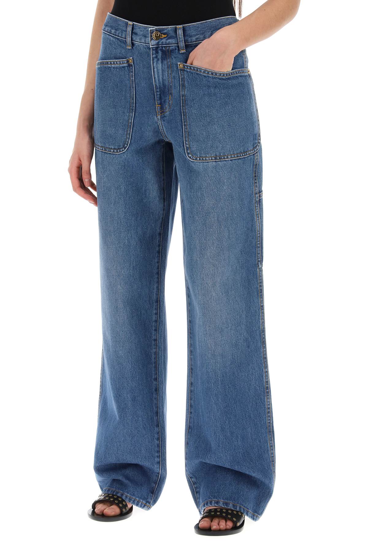 Tory Burch high-waisted cargo style jeans in - VivaceVenus