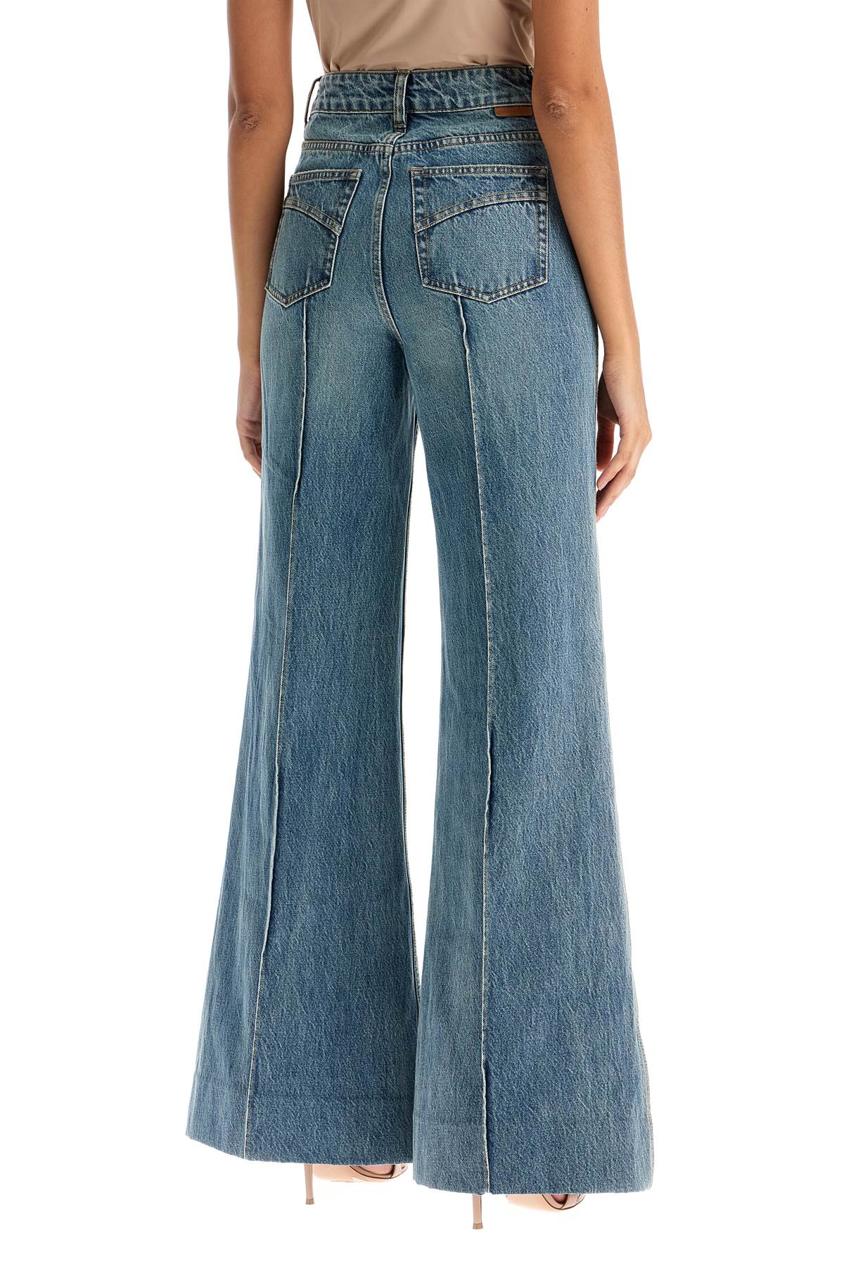 Zimmermann wide leg jeans illustration design product - VivaceVenus