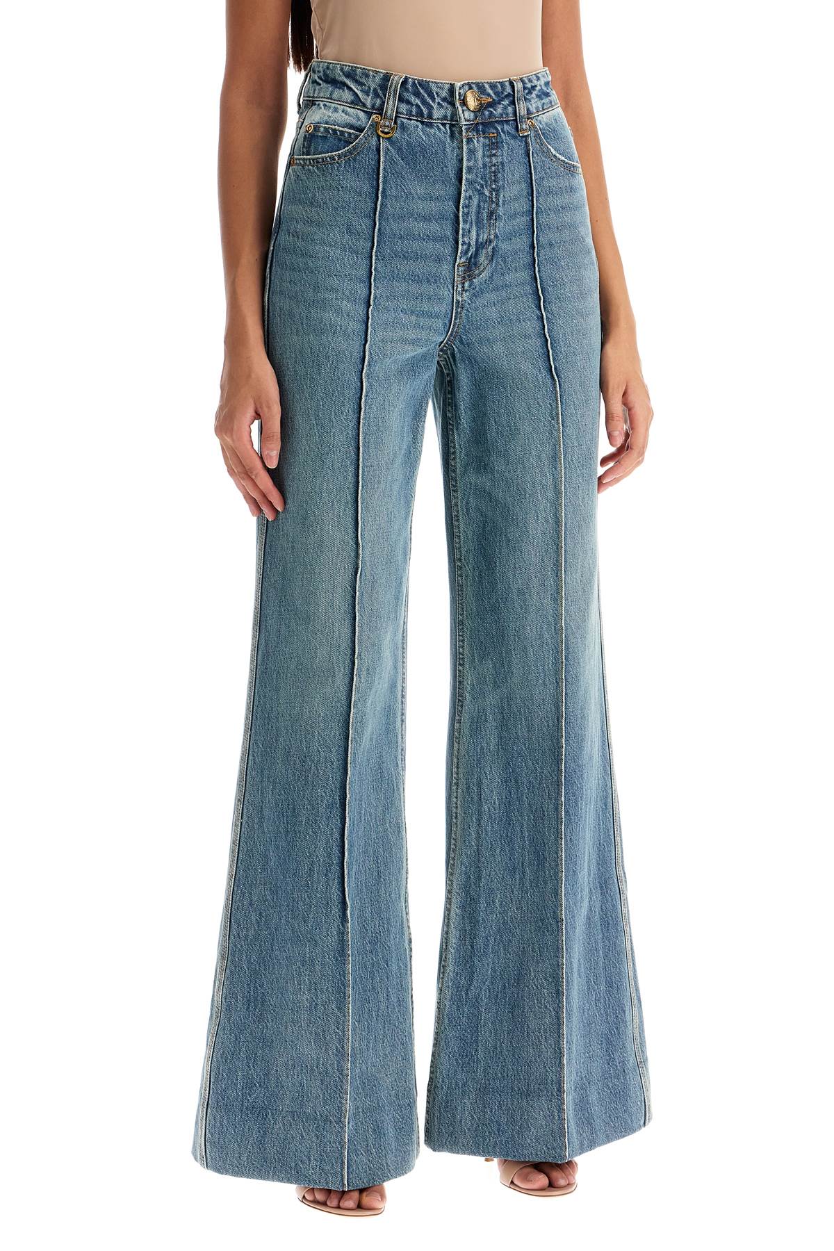 Zimmermann wide leg jeans illustration design product - VivaceVenus