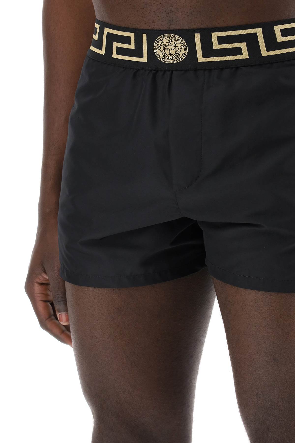 Versace Greek Sea Bermuda Shorts For   Black