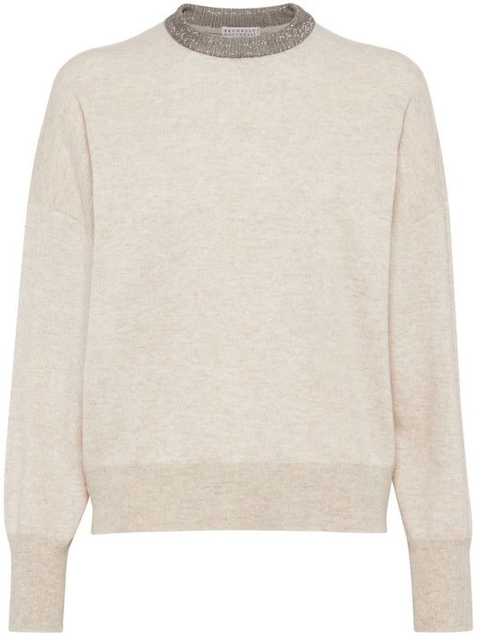 Brunello Cucinelli Sweaters Beige - VivaceVenus