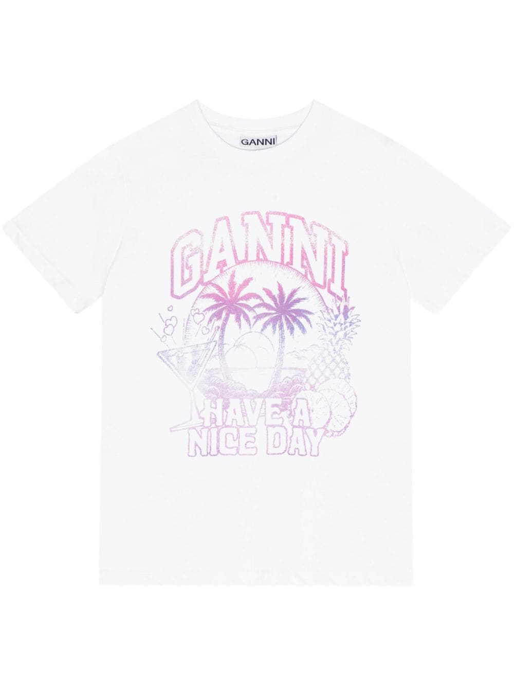 GANNI T-shirts and Polos White - VivaceVenus