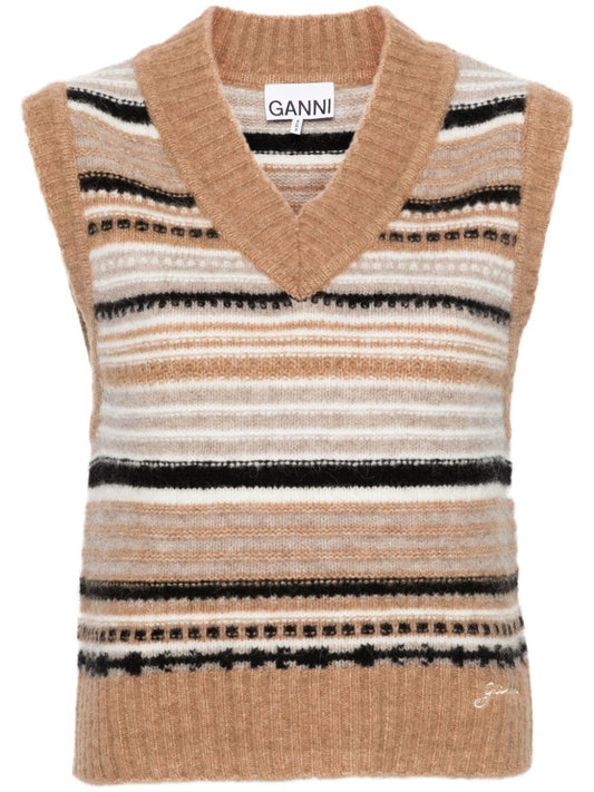 GANNI Sweaters Beige - VivaceVenus