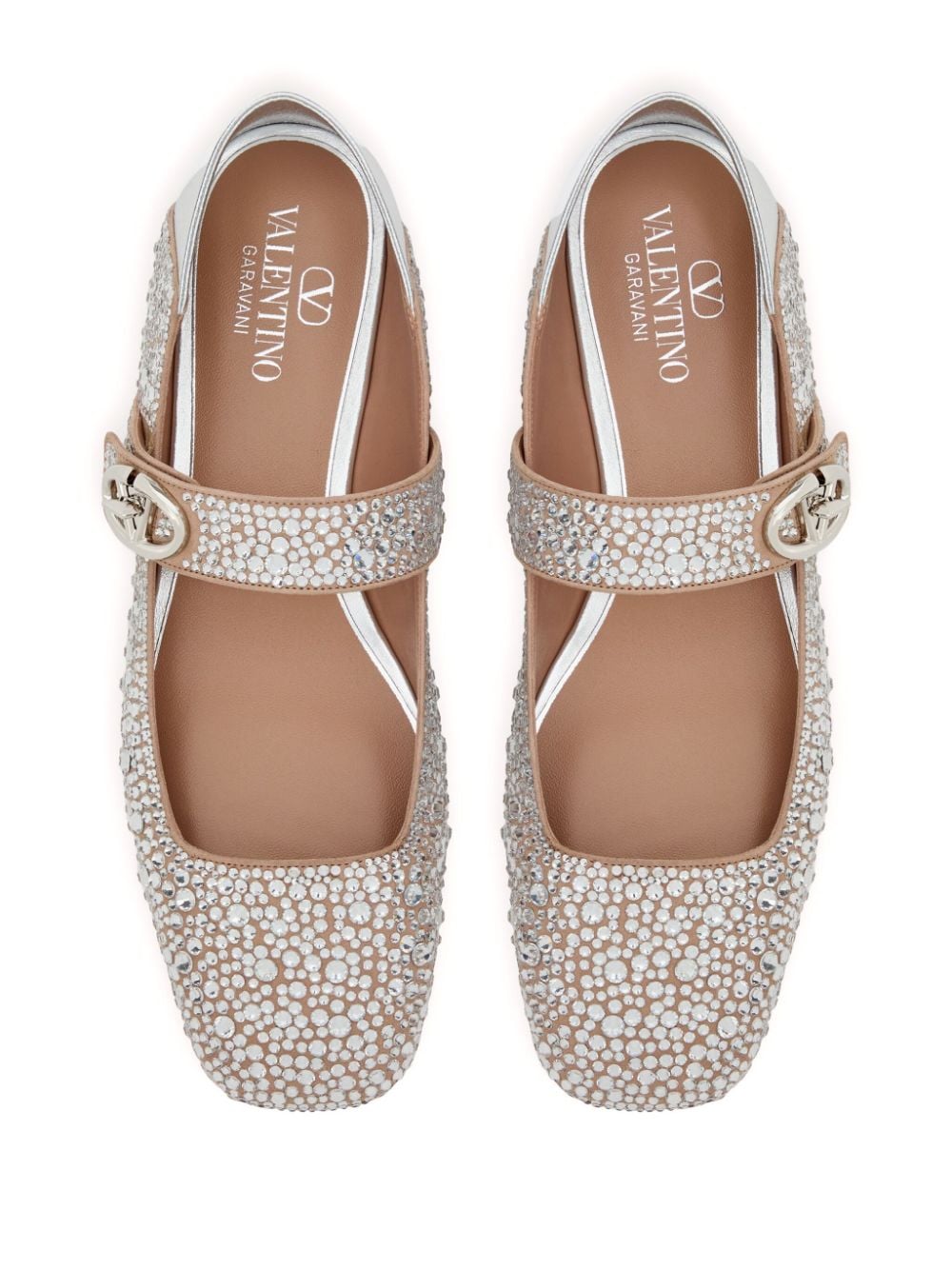 Valentino Garavani Flat shoes Silver - VivaceVenus