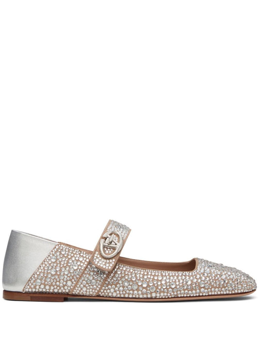 Valentino Garavani Flat shoes Silver - VivaceVenus