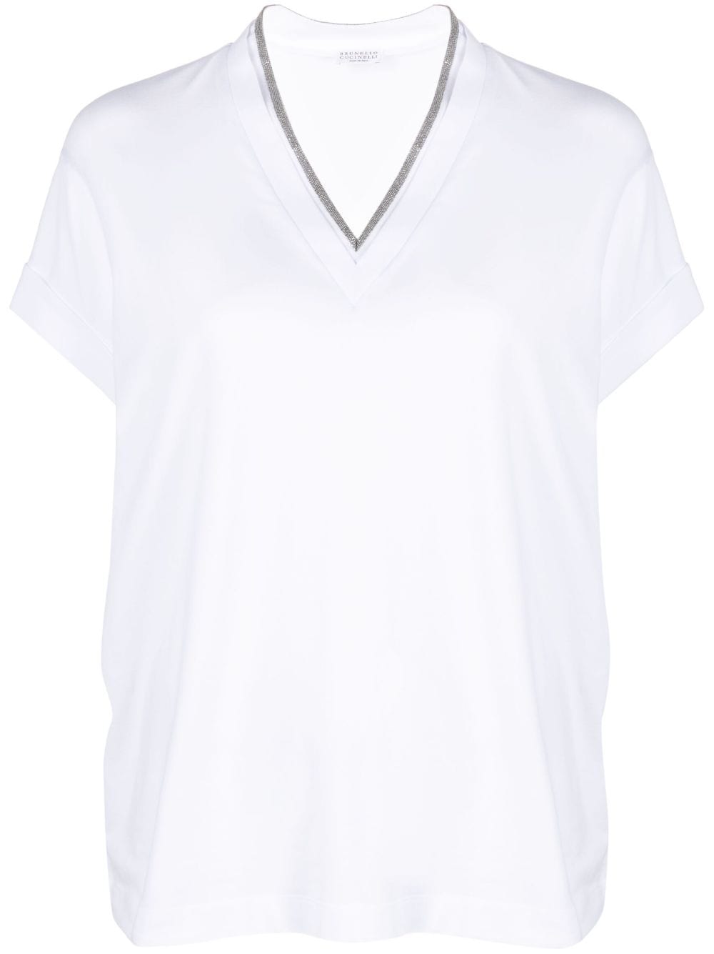 Brunello Cucinelli T-shirts and Polos White - VivaceVenus