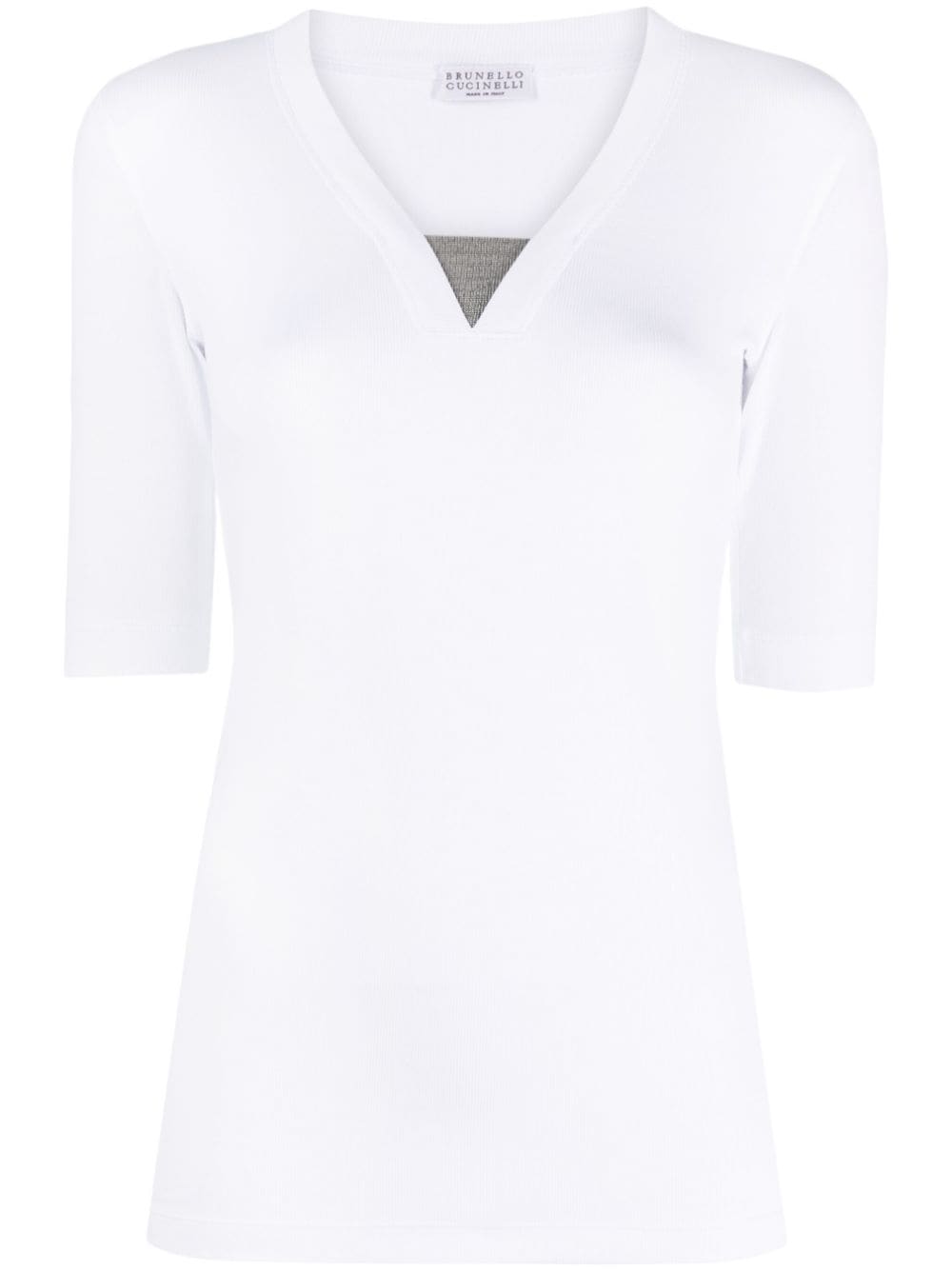 Brunello Cucinelli T-shirts and Polos White - VivaceVenus