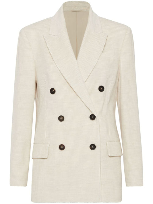 Brunello Cucinelli Jackets Ivory - VivaceVenus