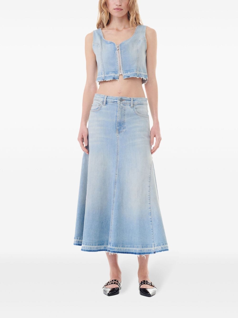 GANNI Skirts Clear Blue - VivaceVenus