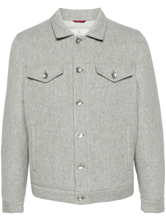 Brunello Cucinelli Coats Light Grey - VivaceVenus