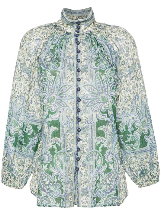 Zimmermann Shirts Green - VivaceVenus