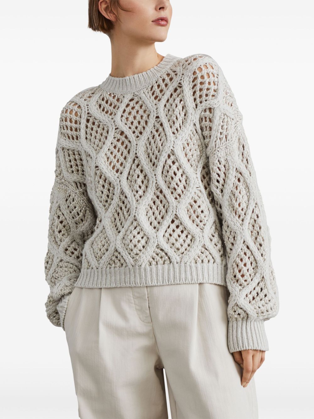 Brunello Cucinelli Sweaters White - VivaceVenus