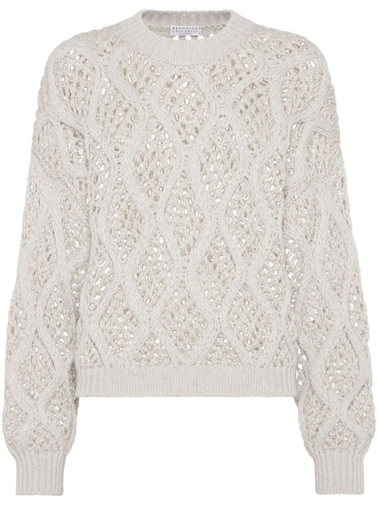 Brunello Cucinelli Sweaters White - VivaceVenus